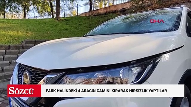 Esenler'de park halindeki 4 aracın camını kırarak hırsızlık yaptılar