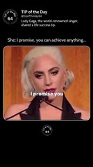 Lady Gaga Keeps Pushing | Motivation on Persistence #tipoftheday64