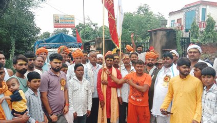 जयकारों के साथ नारायणपुर से पपलाज माता की पंचम पदयात्रा हुई  रवाना