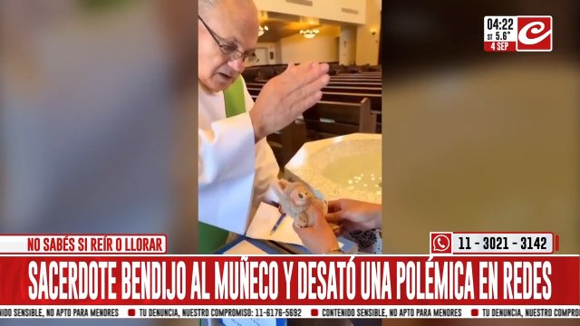 Sacerdote bendijo a un Labubu y desató una polémica en las redes sociales