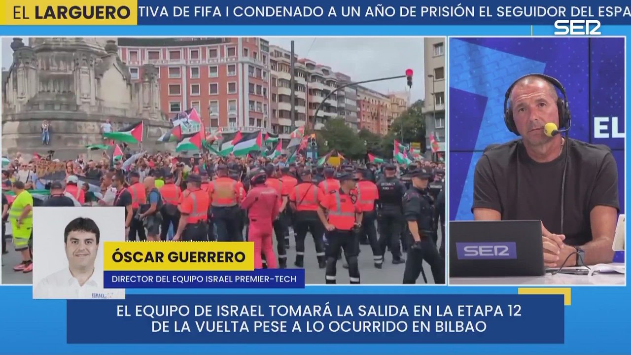 Óscar Guerrero, director del Israel Premier-Tech: "NO nos vamos a retirar voluntariamente de La Vuelta"