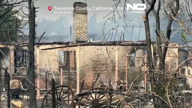 حريق غابات يدمّر منازل في بلدة تاريخية من حقبة حمى الذهب بولاية كاليفورنيا