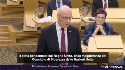 Bandiera Gaza su sede governo Scozia: "Riconoscere Stato Palestina"