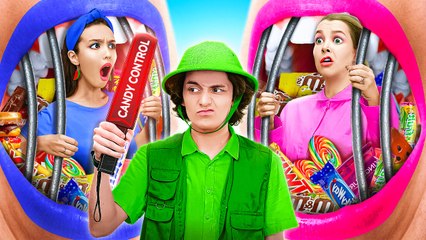 How to sneak food into the zoo? | Creative Hacks for Geniuses! One Colored Food Challenge by 123 GO