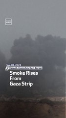Smoke Rises From Gaza Strip