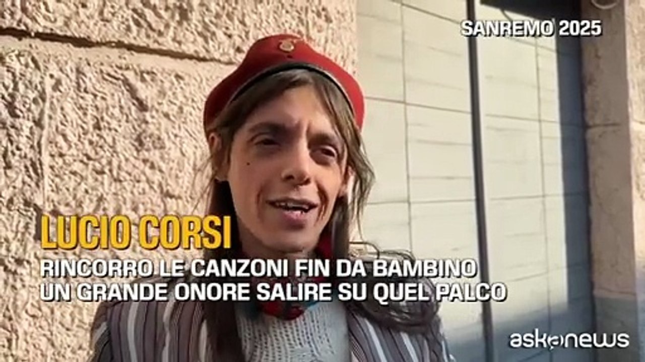 Lucio Corsi debutta a Sanremo 2025 con "Volevo essere un duro"
