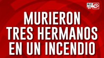 Incendio en una casa provoca la muerte de tres hermanos adolescentes