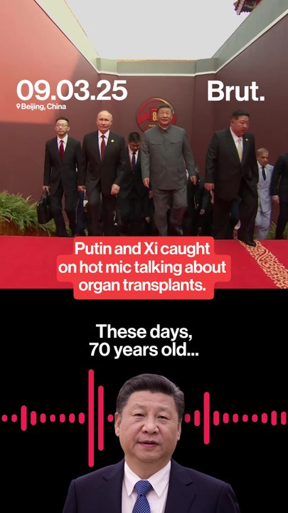 Putin and Xi caught on hot mic talking about organ transplants.