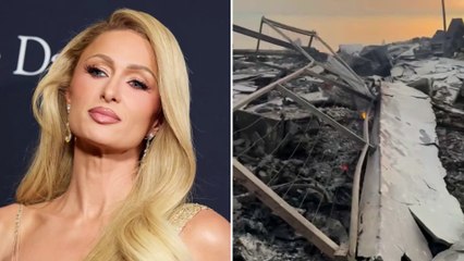 Paris Hilton tra le macerie della villa distrutta dagli incendi a Los Angeles: «Dolore indescrivibile»
