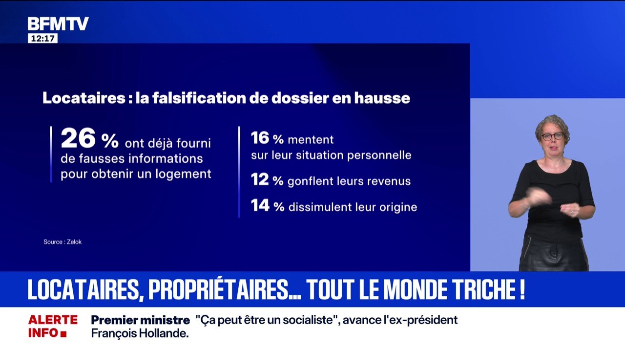 26% des locataires ont déjà fourni de fausses informations pour obtenir un logement