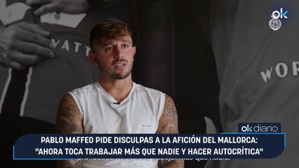 Pablo Maffeo pide disculpas a la afición del Mallorca: "Ahora toca trabajar más que nadie y hacer autocrítica"