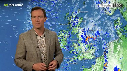 Met Office Thursday Afternoon Weather Forecast