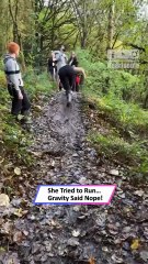 Epic Muddy Hill Fail 😂 Woman Slips and Falls in Hilarious Attempt|| Heartsome 💖