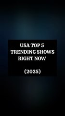 USA Top 5 trending shows  right now (2025)! 🎬 From thrilling dramas to action-packed series, these shows are making waves across America. Watch now and find out which one is everyone’s favorite! 🇺🇸✨"