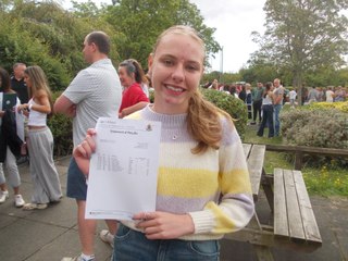 Students at Eggar's School in Holybourne open their GCSE results - 6