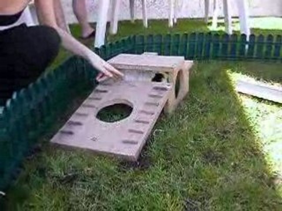 Stickmou dans le jardin