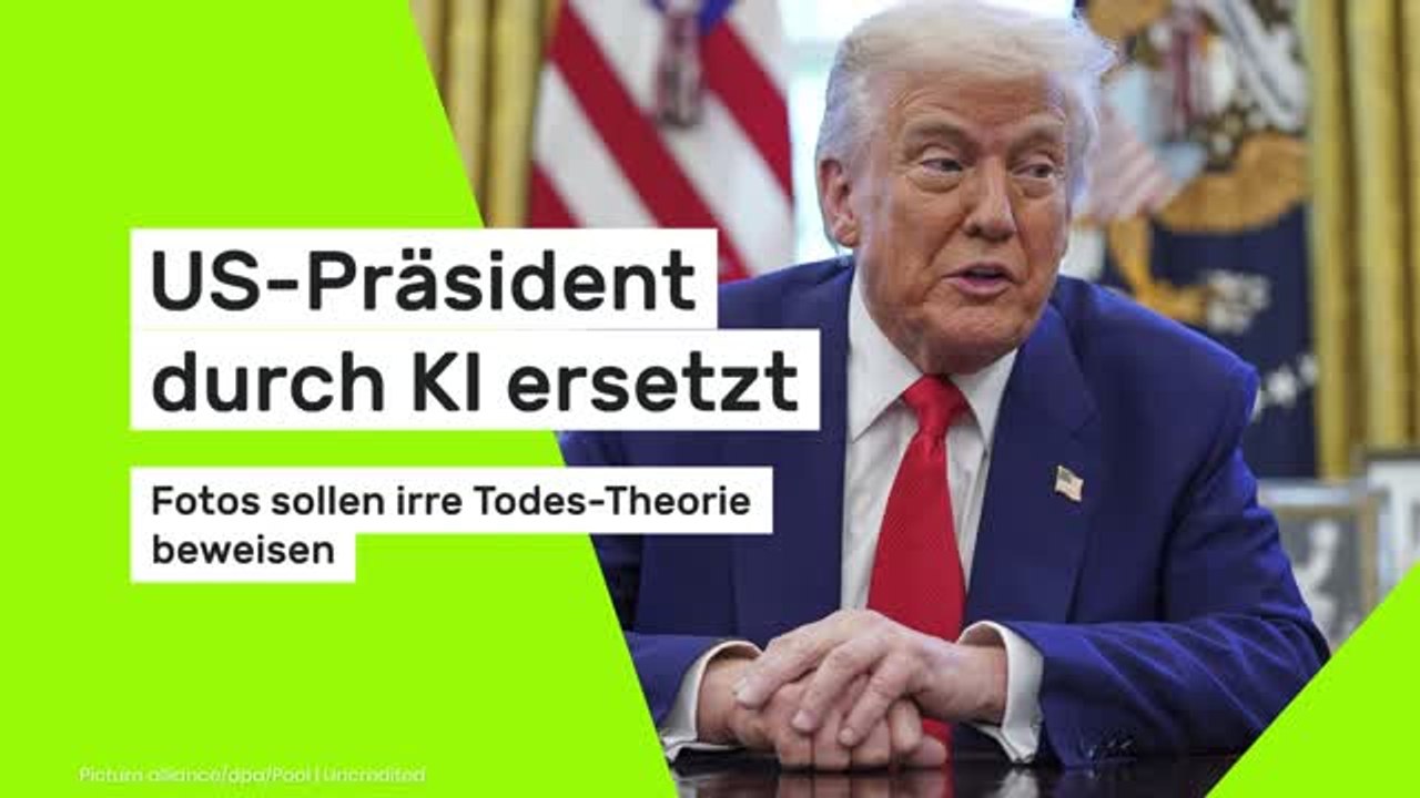 US-Präsident durch KI ersetzt- Fotos sollen irre Todes-Theorie beweisen