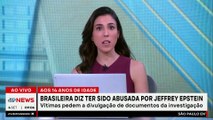 Brasileira relata ter sido abusada por Jeffrey Epstein aos 14 anos