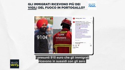 No, gli immigrati in Portogallo non ricevono più soldi dei pompieri