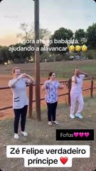 Poliana Rocha agradece às babás dos netos por apoiarem Zé Felipe