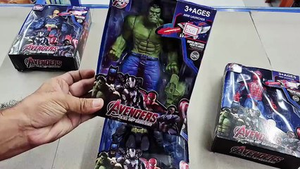 Action Figure-Spiderman, Batman, Hulk, Superman Toy-Pack of 4-Birthday Gift for Boys-Big Size