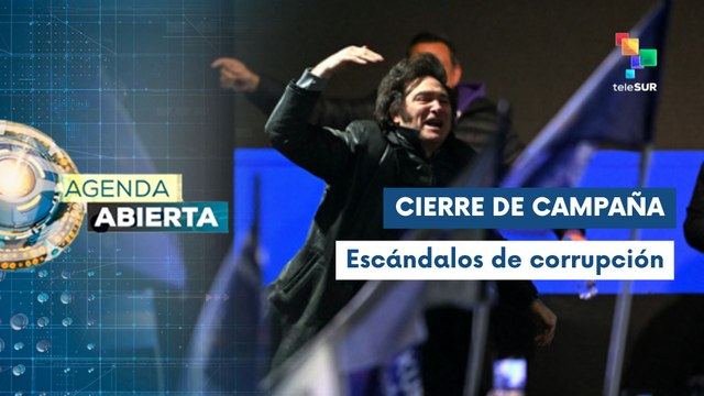Milei cierra campaña bajo escándalos de corrupción