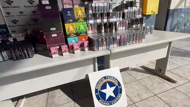 Receita Federal apreende mais de 1.500 cigarros eletrônicos e essências em Cascavel