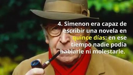 Las 9 curiosidades de Georges Simenon