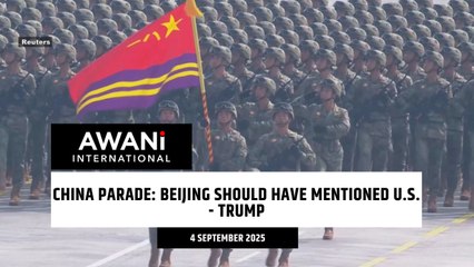 China Parade: Beijing should have mentioned U.S. - Trump