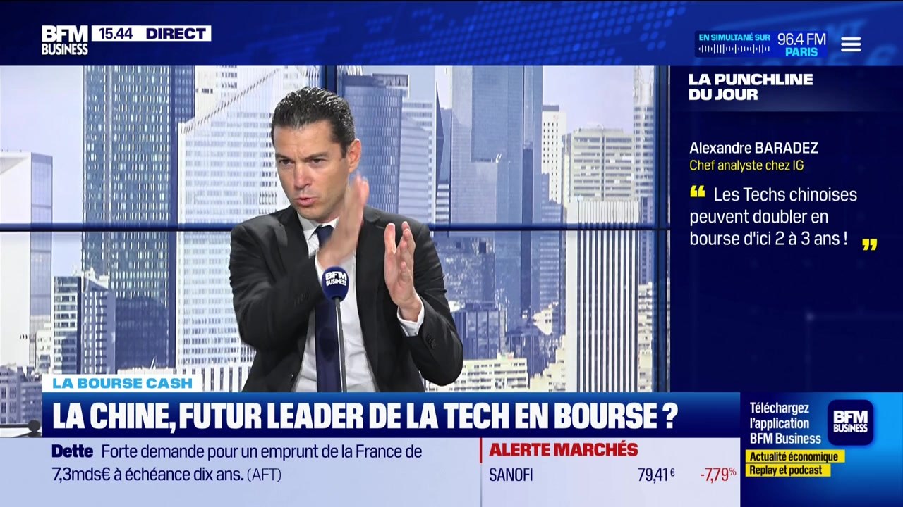La bourse cash : " Les cours des actions technologiques chinoises peuvent doubler dans les 2 à 3 ans qui viennent " - 04/09
