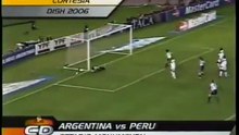 La Selección Argentina le ganaba 2 a 0 a Perú con Lionel Messi en cancha | 9 de octubre de 2005