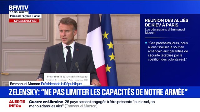 Guerre en Ukraine: 60% des armes utilisées par l'Ukraine sont produites dans le pays , explique Emmanuel Macron