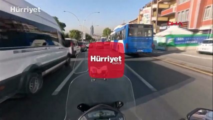 Ankara'da şoke eden görüntü: Sürücü trafiğin ortasında uyuyakaldı