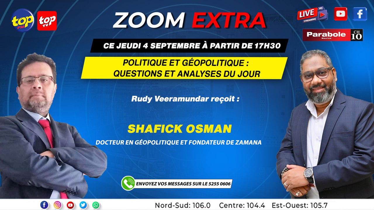 Zoom Extra: Rudy Veeramundar reçoit Shafick Osman