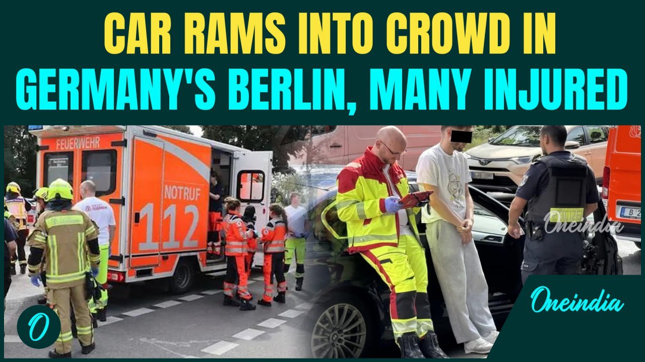 Germany Car Ramming BREAKING: BMW Drives Into P...