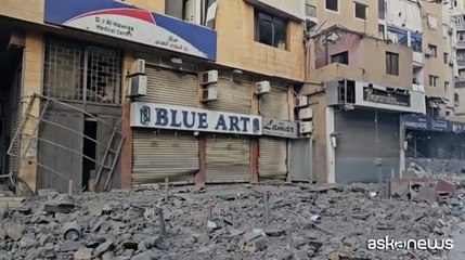 La devastazione di Beirut dopo il terzo raid israeliano in 24 ore