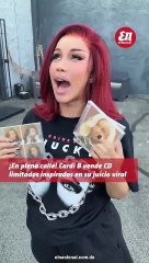 ¡En la calle! Cardi B vende CD limitados inspirados en su juicio viral