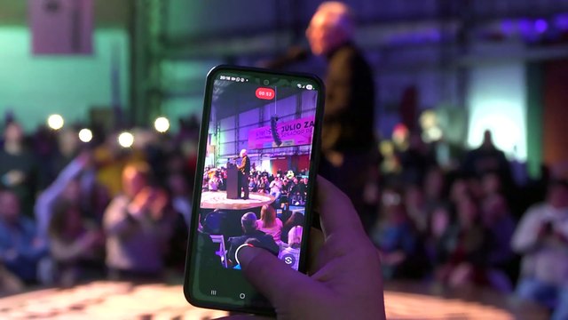 Declaraciones de Julio Zamora en el acto de cierre de campaña