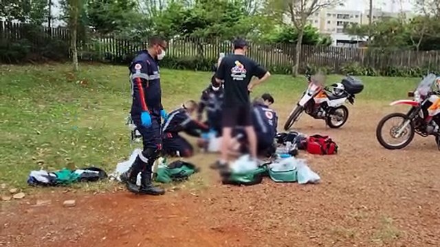 Acesc recolhe corpo de homem que morreu no Parque Vitória em Cascavel