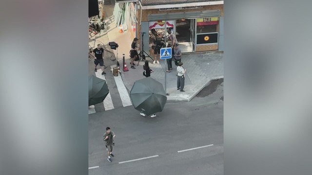 Cazan desde un balcón el rodaje de Torrente 6