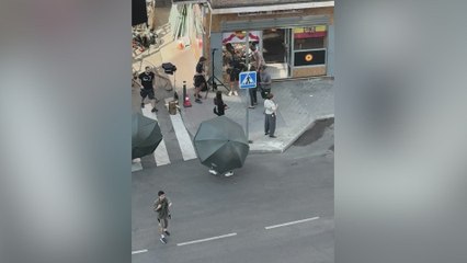 Cazan desde un balcón el rodaje de Torrente 6