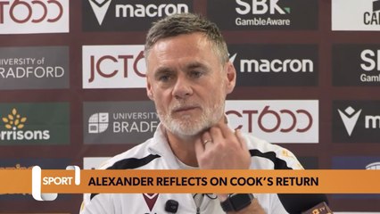 Graham Alexander reflects on Andy Cook’s Bradford return
