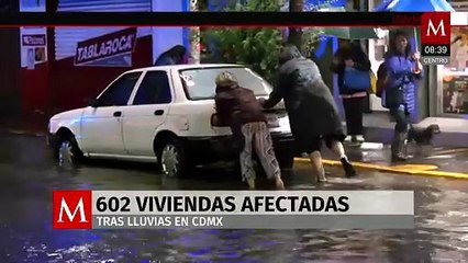 Lluvias intensas provocan afectaciones en viviendas de 5 alcaldías de la CdMx