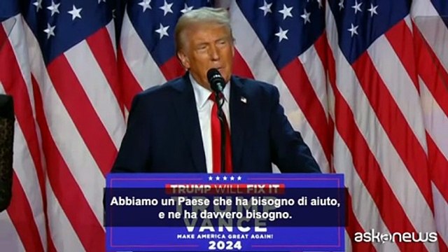 Donald Trump si autoproclama: «Sono il 47esimo presidente degli Stati Uniti»
