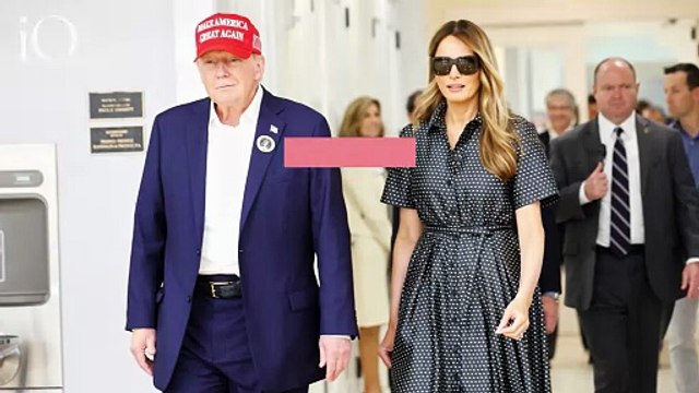 Melania Trump tornerà alla Casa Bianca: il look a pois per votare alle presidenziali