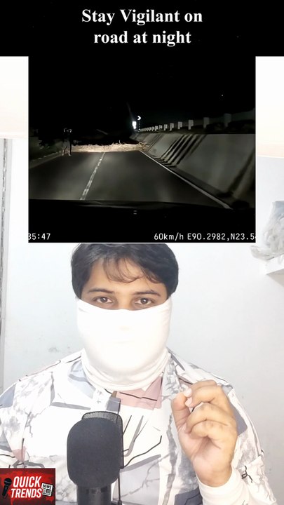 STAY ALERT while driving in the Night