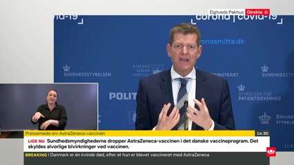 Tanja Erichsen besvimede under pressemøde med Søren Brostrøm for åben skærm i Corona situationen og Covid-19 i Danmark | 2021 | DRTV