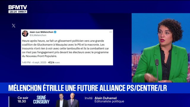 Crise politique: Il n'y a pas de gouvernement avec les macronistes , assure Lamia El Aaraje, première secrétaire fédérale du PS Paris