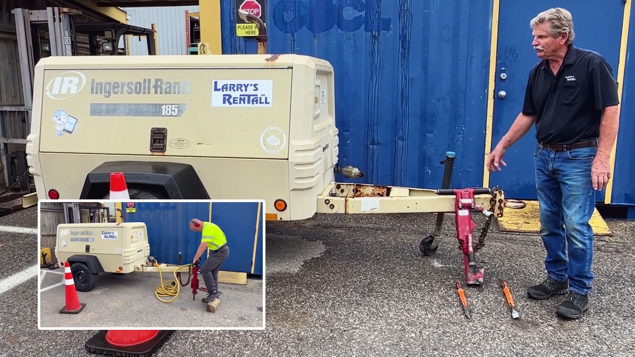 How to Use a 60lb Air Breaker with Compressor | Heavy-Duty Demolition Tool
