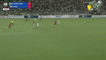 گل دوم بازی تاجیکستان و ایران